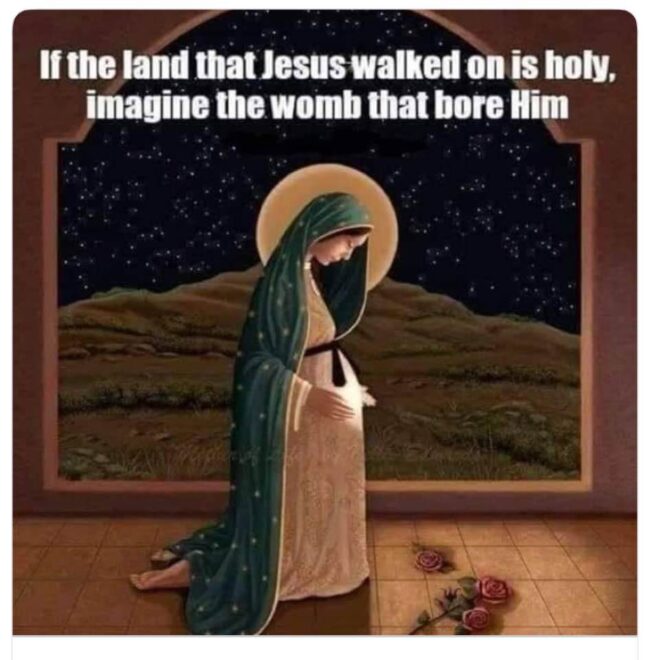 Marys holy womb