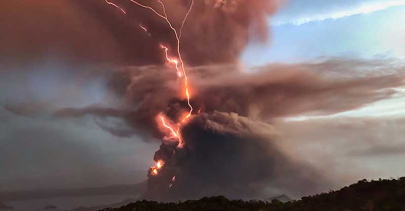 volcanic eruption