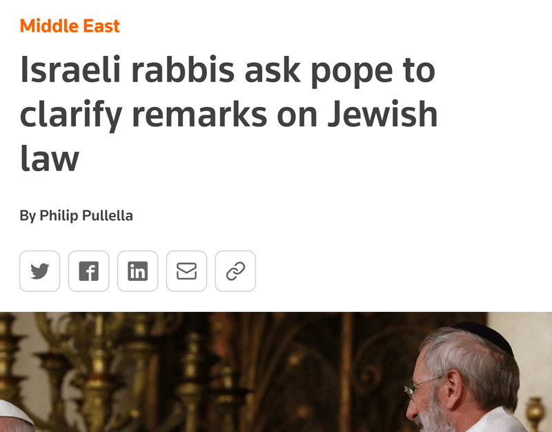 pope asked to clarify